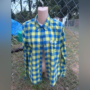 💚💙Hollister, Mens lime and blue , Large